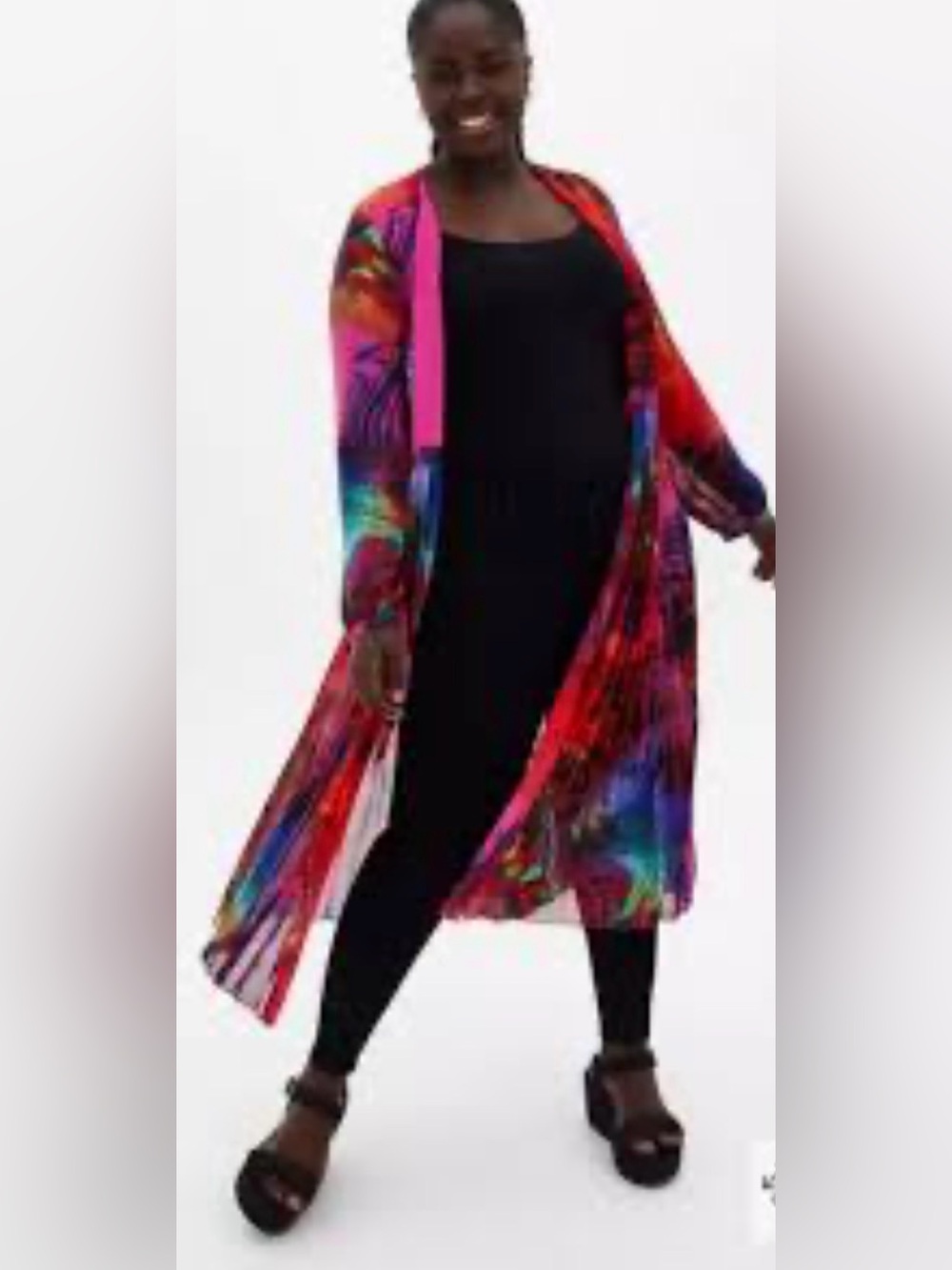Torrid Pink Multi Marble-Print Maxi Dress